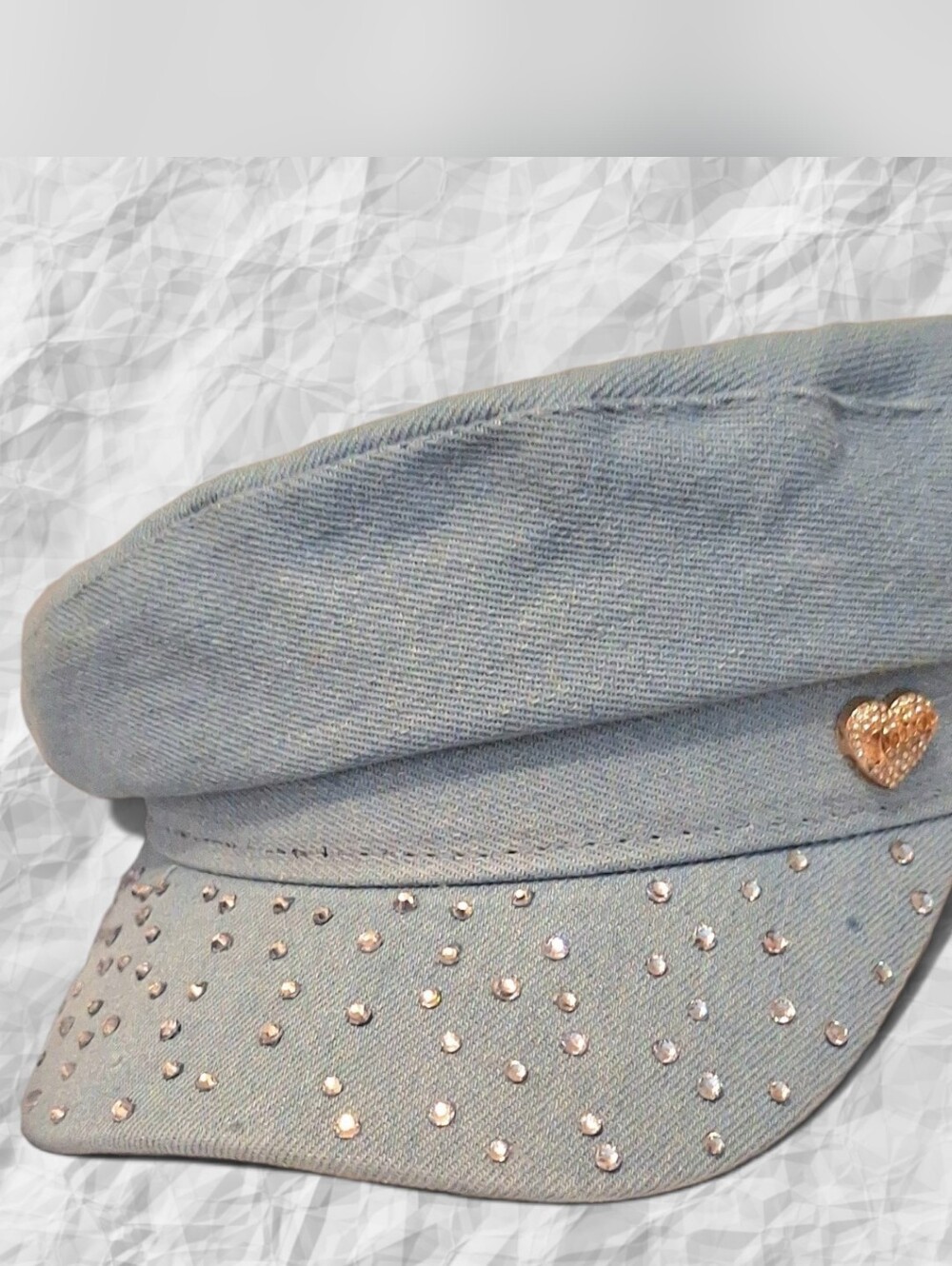 Vintage Y2K Juicy Couture Denim Newsboy/Cabbie Hat🩷